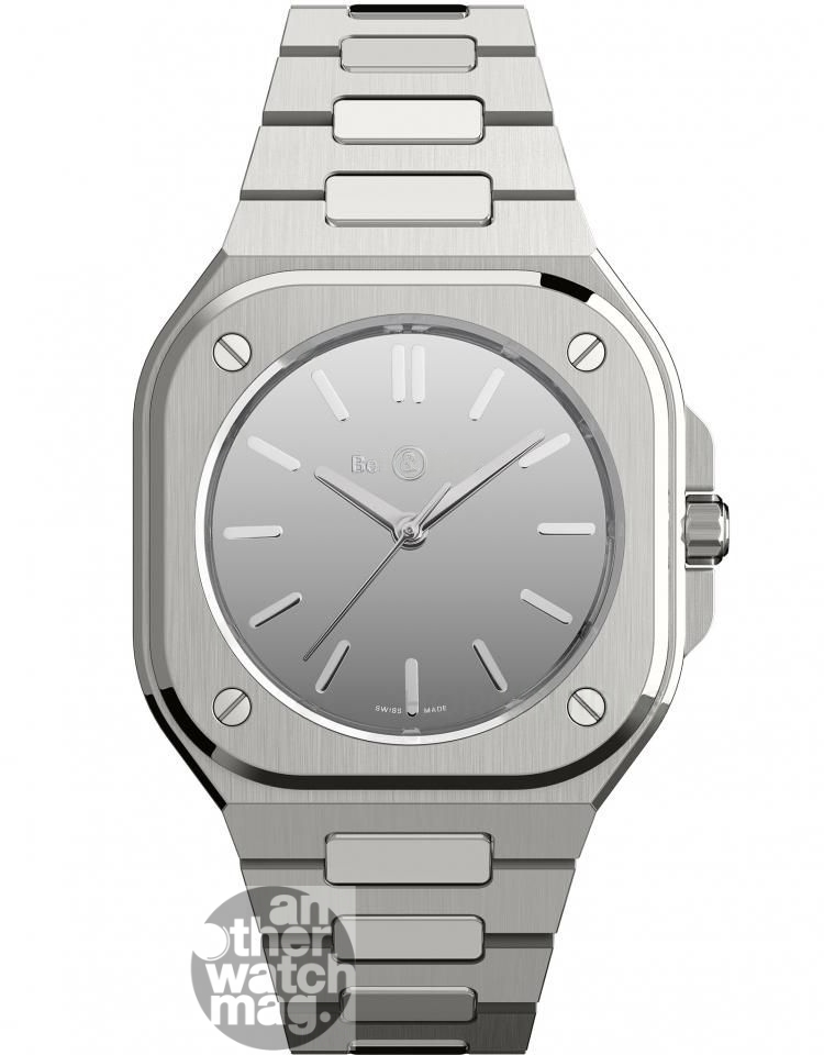BELL & ROSS BR-05 GREY MIRROR STEEL