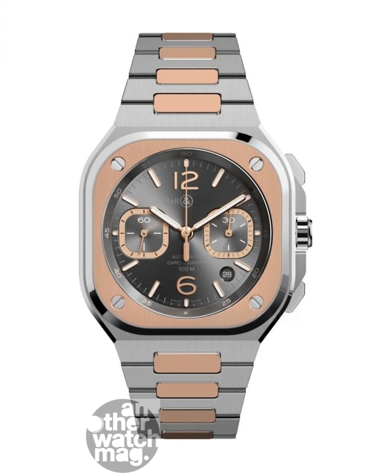 BELL & ROSS BR 05 CHRONO GREY STEEL & GOLD
