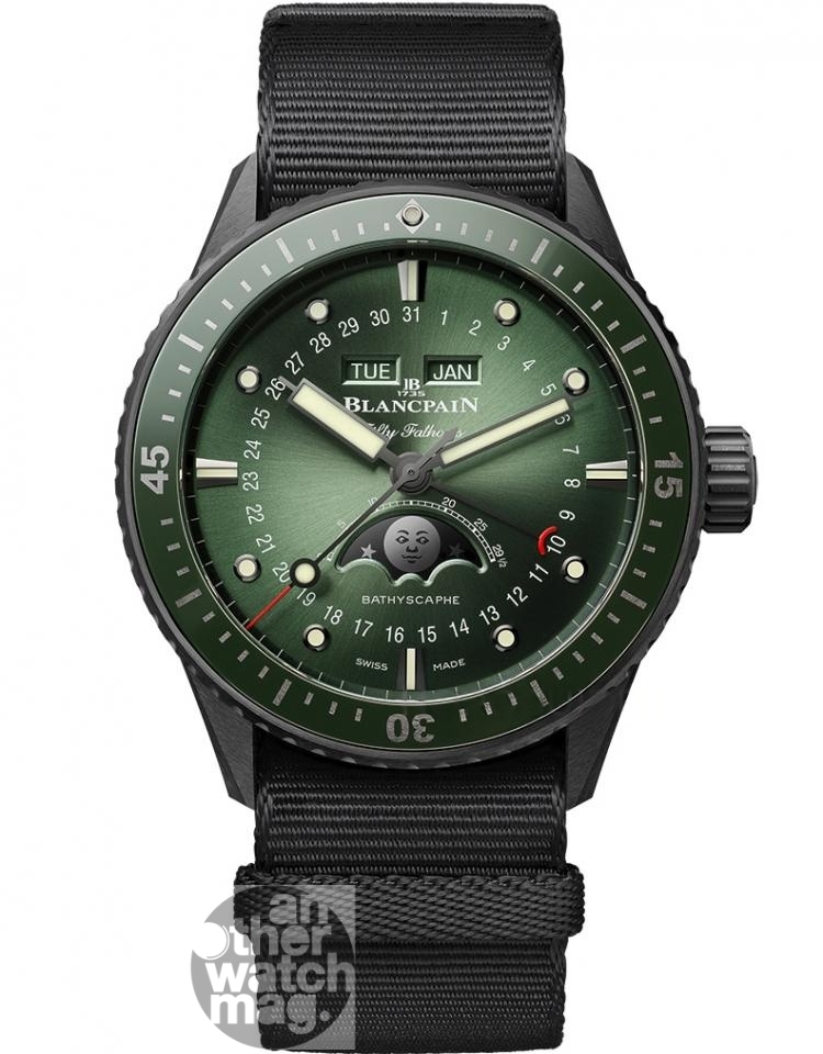 BLANCPAIN 五十噚深潛器全日曆月相腕錶