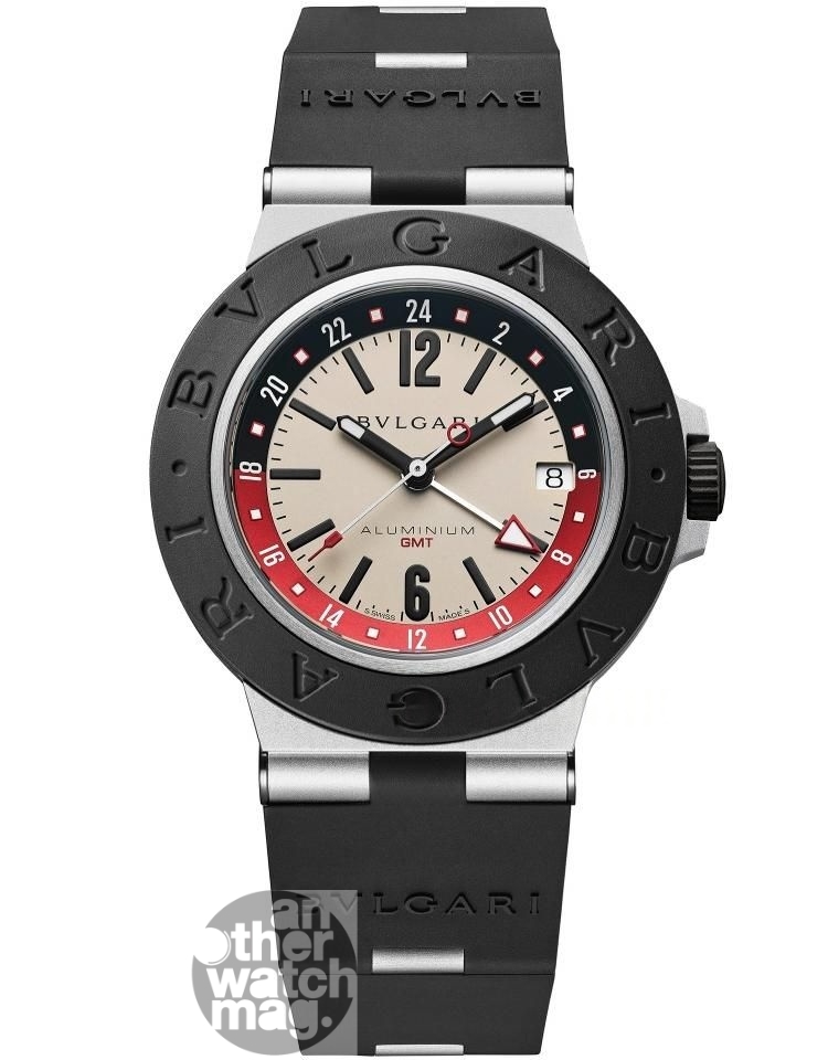 BVLGARI ALUMINIUM BLACK GMT