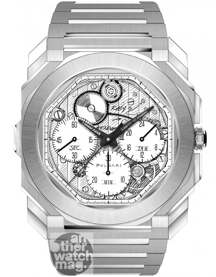 BVLGARI OCTO FINISSIMO CHRONOGRAPH GMT SKETCH