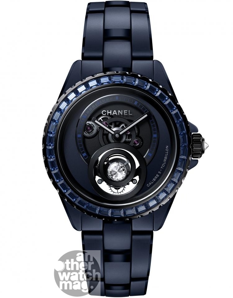 CHANEL J12 Bleu鑽石陀飛輪腕錶