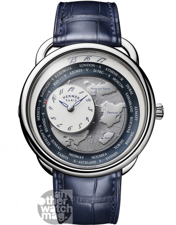 HERMES Arceau Le temps voyageur Or blanc