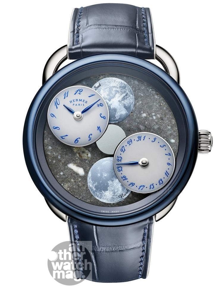 HERMES 1 Hermes 1 ARCEAU （L'heure de la lune-Blue Grey Moon）