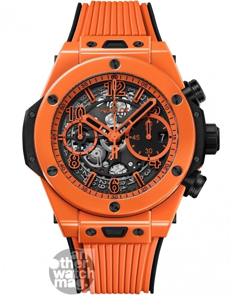 HUBLOT BIG BANG UNICO ORANGE 傲視橘陶瓷計時碼錶
