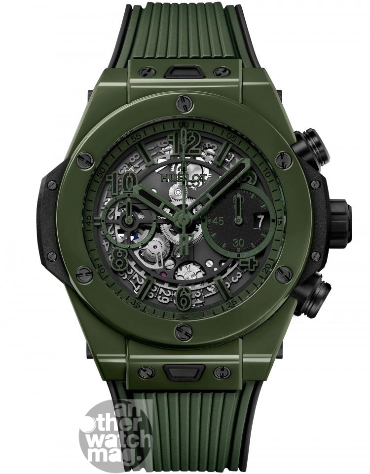 HUBLOT BIG BANG UNICO DARK GREEN 墨事綠陶瓷計時碼錶
