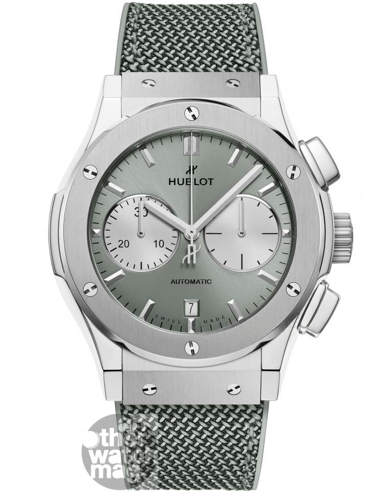 HUBLOT 鼠尾草綠計時碼表