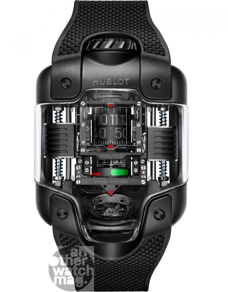 HUBLOT MP-10雙垂直上鍊陀飛輪黑陶瓷腕錶