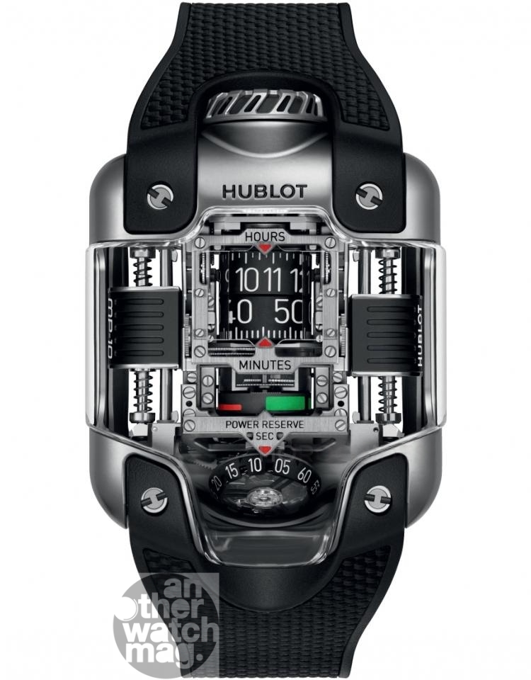 HUBLOT MP-10雙垂直上鍊陀飛輪鈦金腕錶