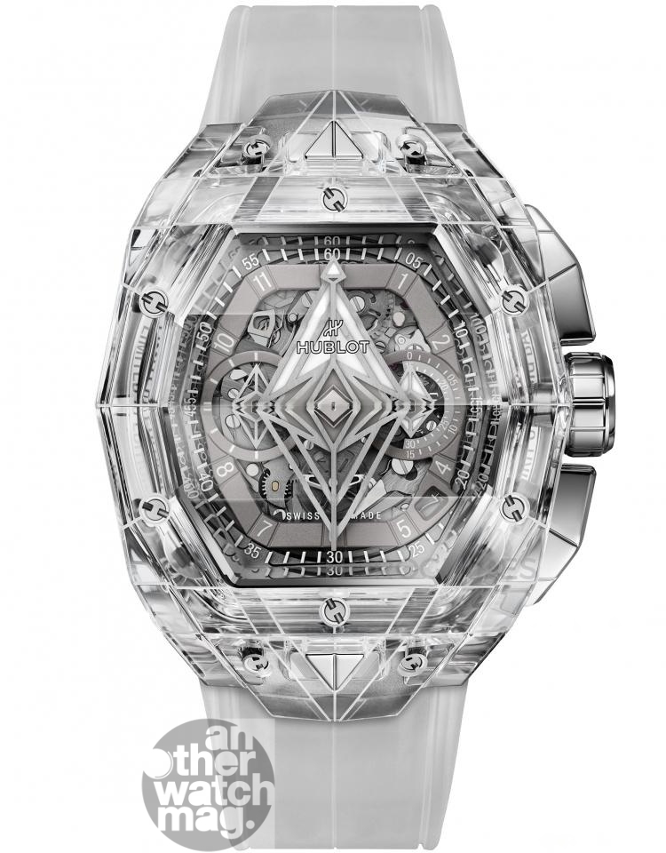 HUBLOT SANG BLEU藍寶石計時碼錶
