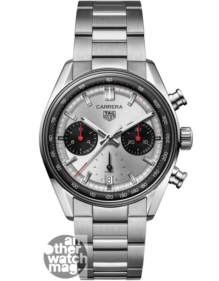 TAG HEUER Carrera 計時腕錶 銀面鍊帶款