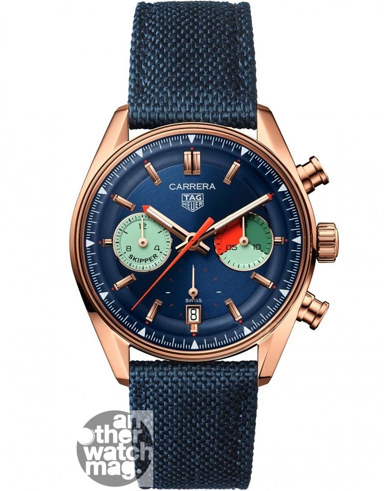 TAG HEUER Carrera Skipper 帆船計時腕錶玫瑰金款