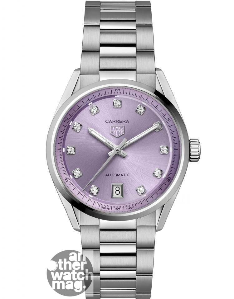 TAG HEUER Carrera 日期自動腕錶 丁香紫款