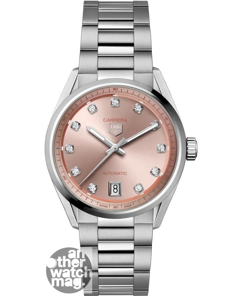 TAG HEUER Carrera 日期自動腕錶 淡粉色款